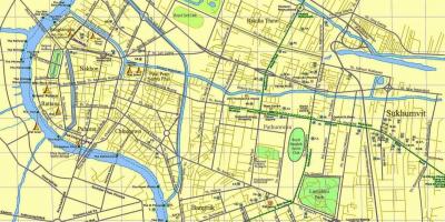 지도의 방콕 도로
