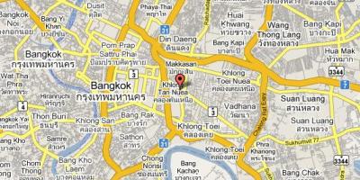 지도의 수쿰윗 방콕 지역