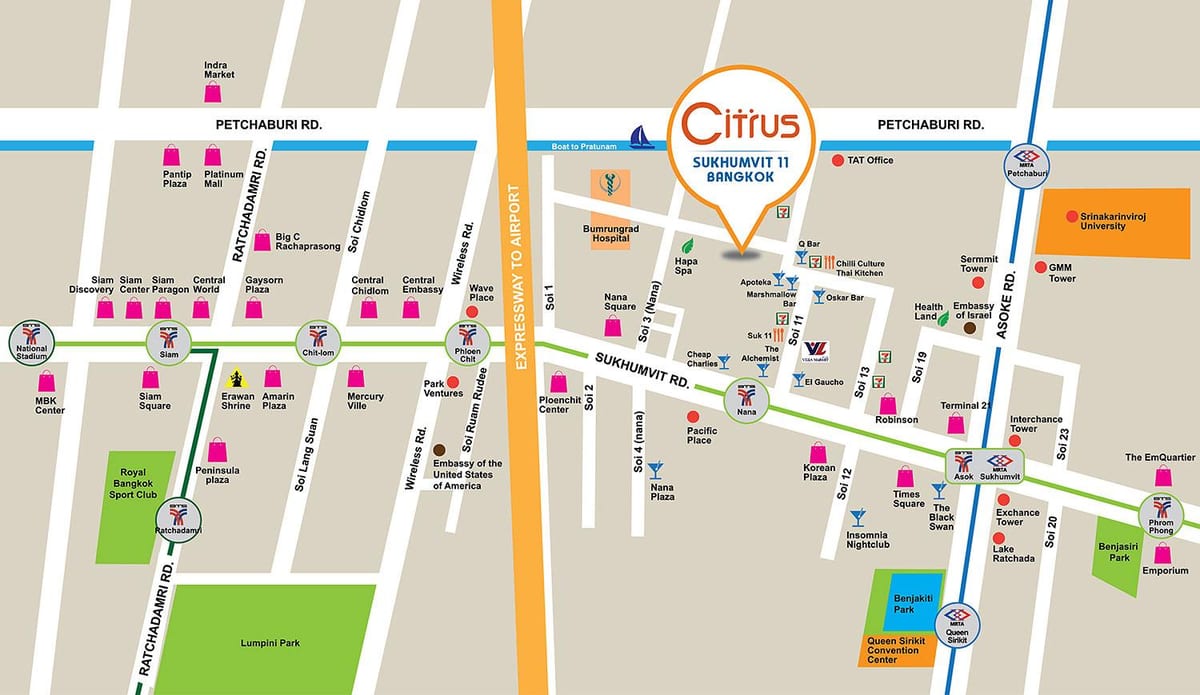 지도 sukhumvit road bangkok