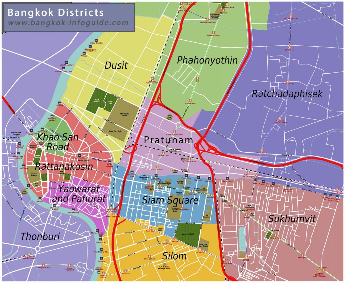 지도:방콕 주변 지역