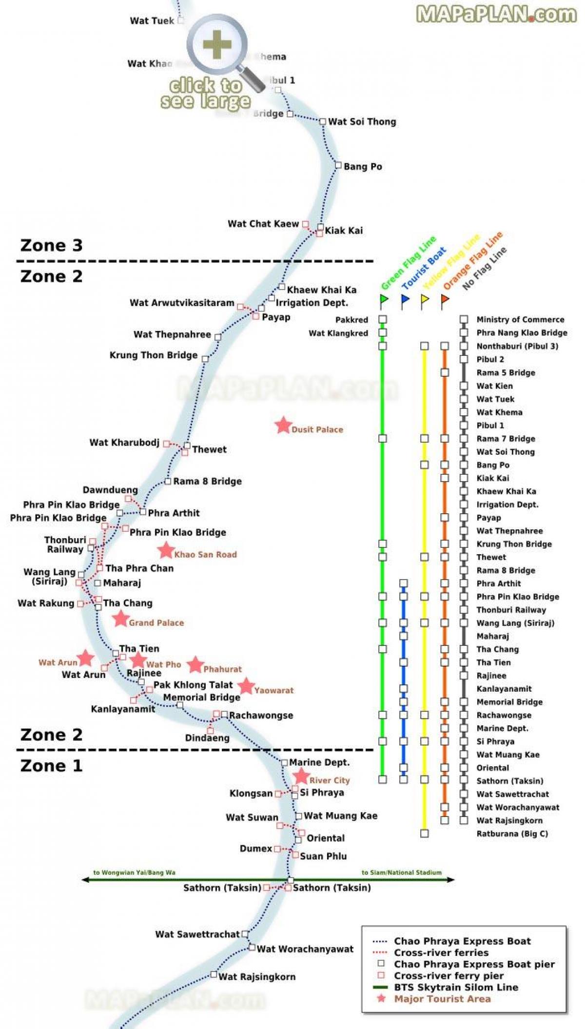 방콕 리버 페리 map