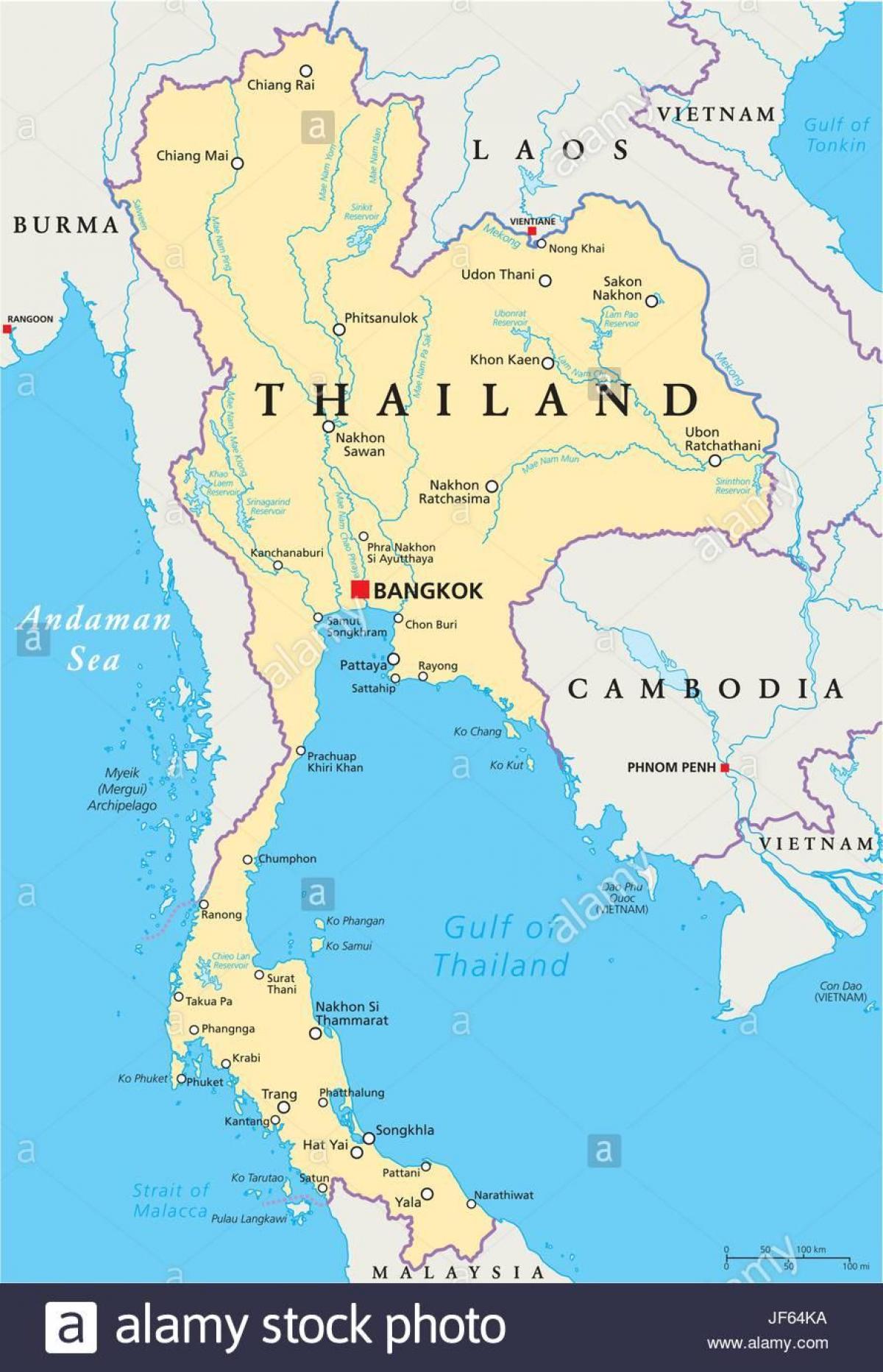 태국 방콕 세계 지도