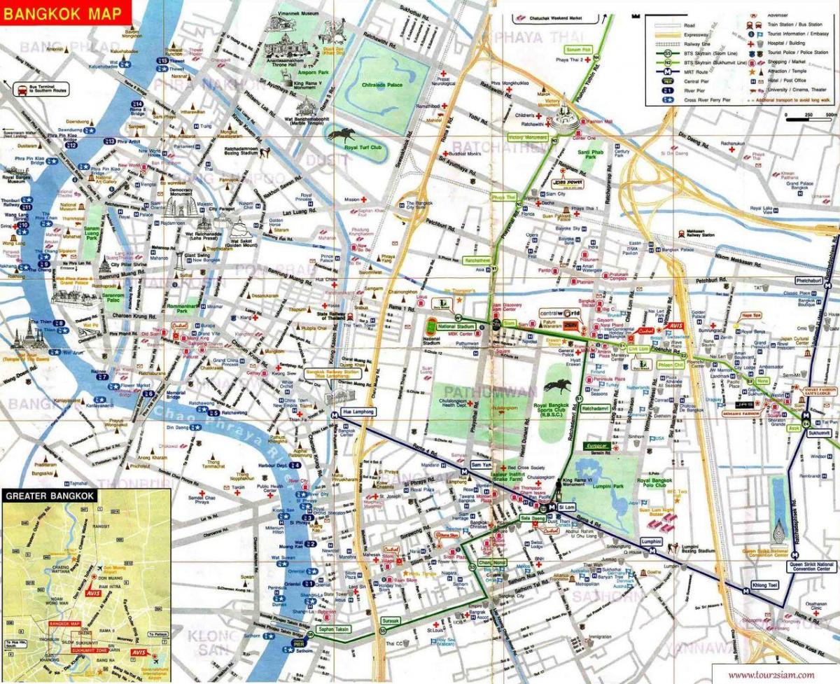 지도 방콕의 mbk