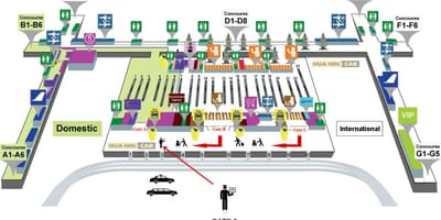 태국 방콕 airport 지도