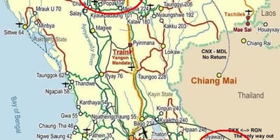 방콕 지도 highway
