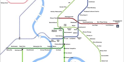 Mrt 지도 태국 방콕