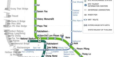 Bkk skytrain 지도