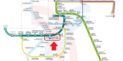 지도 saphan taksin bts station