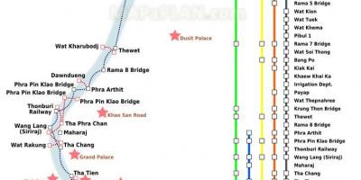 방콕 리버 페리 map